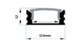 Drawing of surface mount dimensions labelled 17x12mm 