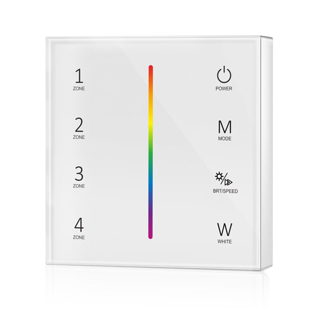 4 Zone RGBW White Touch Panel
