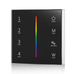 4 Zone RGBW Black Touch Panel