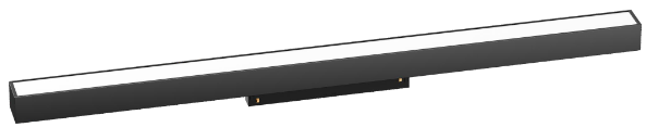 A slim, rectangular LED track light fixture, with a magnetic base, designed for a single circuit track.