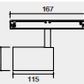 LED Spotlight for Magnetic Track 48V 20mm Single Circuit Track 167x115