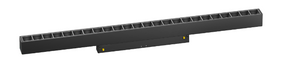 LED Pendant for Magnetic Track, black in color, designed for lighting fixtures with a single circuit track.