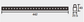 LED Pendant for Magnetic Track 48V 20mm Single Circuit Track 442x43