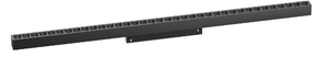 A black LED linear spotlight designed for a magnetic track system, measuring 690x43mm.