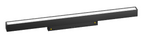 A black linear LED floodlight designed for use on a magnetic track.
