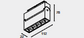 LED Folding Light for Magnetic Track 48V 20mm Single Circuit Track