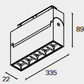 Adjustable LED Folding Lamp – 48V Magnetic Track Light