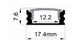 Technical drawing or diagram with measurements in millimeters