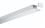 LED linear light fixture on a white background