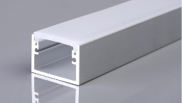 Aluminum profile on a reflective surface