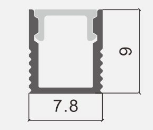 Profile dimensions lebeled