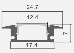 metal profile with dimensions