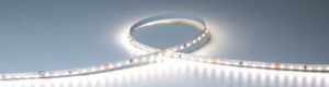 Roll of LED strip light on a gray background