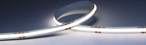 LED strip light on a gradient background