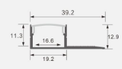 profile dimensions labeled