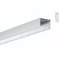 Rectangular metal bracket on a white background