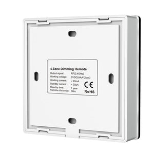 Single Colour4 Zones Brightness Remote Control Touch Panel - Battery Power