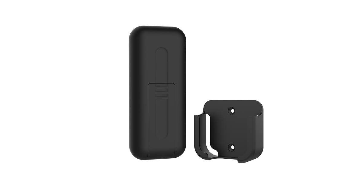Back of CCT RGB Wheel Remote and holder