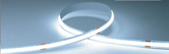 LED strip light on a gray background