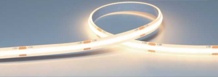 LED strip light on a gray background