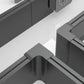 Flat track corner lighting rails in black – sleek surface-mounted lighting system in multiple finishes