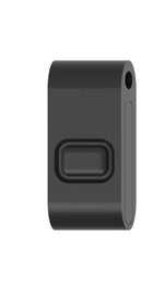 One key FOBs, one black , with a simple, solid colour design.