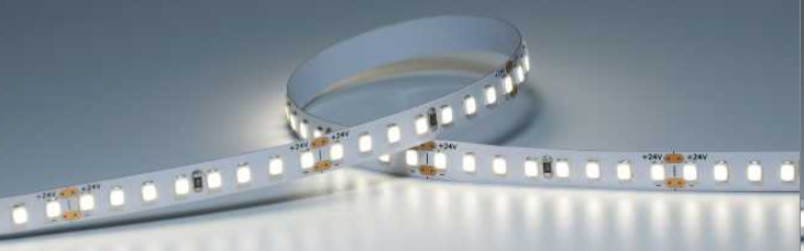 LED strip light on a gray background