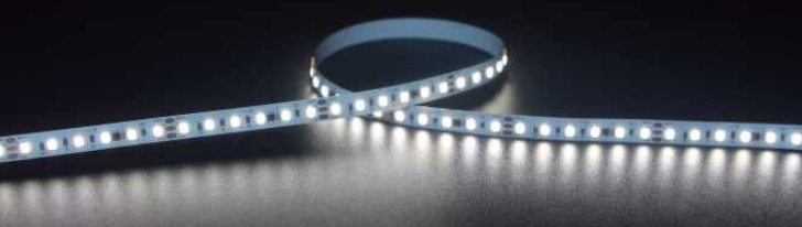 LED strip light on a dark background