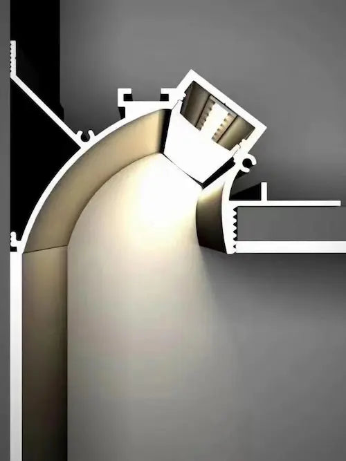 Light fixture with a neutral background